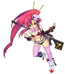  bikini_top breasts gloves gun komaki_megumi long_hair medium_breasts ponytail red_hair solo tengen_toppa_gurren_lagann thighhighs weapon yoko_littner 