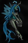  anthro anthrofied blush breasts changeling crown equine female friendship_is_magic green_eyes hair horn long_hair looking_at_viewer mammal my_little_pony queen_chrysalis_(mlp) smile solo sssonic2 wings 