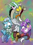  barkingpony_(mlp) discord_(mlp) draconequus equine female feral friendship_is_magic hair horn horse insane male mammal mickeymonster my_little_pony pony propeller_hat purple_eyes red_eyes screw_loose_(mlp) screwball_(mlp) tongue tongue_out 