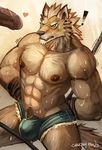  &hearts; abs bdsm big_muscles bondage bound bulge canine cheetahpaws digitigrade erection faceless_male gay male mammal muscles nipples nude penis piercing plain_background uncut underwear wolf 