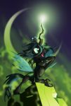  changeling disney equestria-prevails equine fangs female feral flames friendship_is_magic green_eyes hair horn long_hair magic mammal moon my_little_pony night parody queen_chrysalis_(mlp) rock sky solo the_lion_king tongue wings 