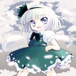  highres konpaku_youmu konpaku_youmu_(ghost) open_mouth smile solo touhou yume_shokunin 