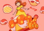  blue_eyes mario_(series) mario_kart mochio_(ibuki) nintendo orange_hair pixiv_manga_sample princess_daisy shell super_mario_bros. super_mario_land turtle_shell 