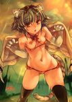  animal_ears bra erect_nipples pantsu tail wazakita 