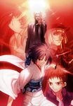  araya_souren cornelius_alba enjou_tomoe kara_no_kyoukai kimono ryougi_shiki shirazumi_lio sword takeuchi_takashi type-moon 