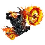  capcom chains fire ghost_rider gloves leather male male_focus marvel marvel_vs._capcom marvel_vs._capcom_3 marvel_vs_capcom motor_vehicle motorcycle shinkiro simple_background skull solo spikes transparent_background vehicle white_background 