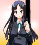  akiyama_mio black_eyes black_hair guitar_case instrument_case k-on! long_hair school_uniform shinama 