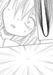  comic futatsuki_hisame greyscale highres looking_at_viewer monochrome shameimaru_aya solo tears touhou 