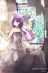  aisha_(elsword) artist_name bad_id bad_pixiv_id character_name dress dress_lift elemental_master_(elsword) elsword frilled_dress frills highres long_hair low_twintails purple_eyes purple_hair rena_(elsword) smile solo stained_glass swd3e2 twintails white_dress wind_sneaker_(elsword) 