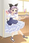  :p bowl dress drill_hair frills kitchen masakichi_(crossroad) milk refrigerator ribbon shirayuki_(sister_princess) sister_princess solo tongue tongue_out wrist_cuffs 