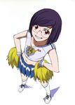  androgynous artist_request cheerleader glasses gundam gundam_00 male_focus midriff parody purple_hair red_eyes solo source_request third-party_edit tieria_erde 