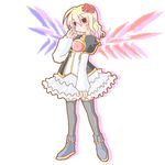  hime_(suguri) hono lowres red_eyes solo suguri thighhighs wings zettai_ryouiki 