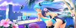  aqua_eyes aqua_hair bad_id bad_pixiv_id bird black_hair black_rock_shooter blue_eyes building candy casual_one-piece_swimsuit clock drink flower food fruit hatsune_miku hibiscus highres hummingbird innertube kuroi_mato lemon licking lollipop long_hair looking_at_viewer multiple_girls oceans-art one-piece_swimsuit orange orange_slice palm_tree profile swimsuit thighhighs tongue tongue_out tree tropical_drink twintails vocaloid 
