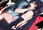  accel_world antenna_hair arita_haruyuki bad_id bad_pixiv_id bare_shoulders black_hair bug butterfly butterfly_wings cccpo dress elbow_gloves frills gloves hairband insect kuroyukihime long_hair pig red_eyes wings 