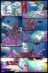  comic crying english_text equine female feral friendship_is_magic hair heterochromia horn horse madmax mammal multi-colored_hair my_little_pony pink_eyes pony princess princess_celestia_(mlp) red_eyes royalty tears text winged_unicorn wings 