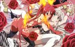  bondage haiyore!_nyaruko-san kuuko nopan nyaruko panties panty_pull thighhighs topless underwear yuri 