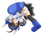 ahoge boots combat-san gun hairband ichigeki_sacchuu!!_hoihoi-san panties robot_ears solo underwear upskirt weapon white_panties wolfdale 