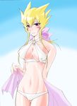  1girl blonde_hair genderswap highres jack_atlas yu-gi-oh! 