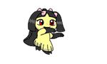  animated animated_gif dance dancing hair_ornament lowres mawile no_humans pokemon red_eyes ribbon 