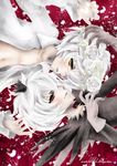  alexa_pasztor bad_deviantart_id bad_id cover cover_page crown doujin_cover dual_persona flower gloves male_focus multiple_boys mytho navel open_clothes open_shirt pavane princess_tutu red_eyes rose rotational_symmetry shirt smile spoilers white_flower white_hair white_rose yellow_eyes 