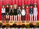  9girls akiyama_mio embarrassed everyone exhibitionism hirasawa_ui hirasawa_yui k-on! kotobuki_tsumugi lineup nakano_azusa pettanko pubic_hair pussy_juice uncensored 