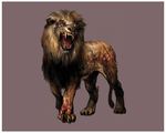  animal capcom claws lion monster muscle mutant resident_evil resident_evil_outbreak 