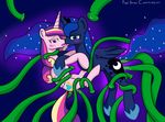  cutie_mark equine female feral friendship_is_magic horn lesbian mammal my_little_pony princess_cadance_(mlp) princess_cadence_(mlp) princess_luna_(mlp) tentacles winged_unicorn wings 