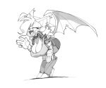  anthro bat bent_over big_breasts bigdad breasts clothed clothing female footwear hair high_heels makeup mammal nipple_bulge open_mouth rouge_the_bat shoes smile solo sonic_(series) standing wings 