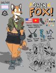 american_flag angry anthro badge bag breasts california canid canine clothing facial_markings female feral flag footwear fox gender_symbol head_markings hi_res jacket jewelry laugh lgbt_pride looking_up mammal markings model_sheet necklace orange_eyes patch_(marking) pendant pride_colors rometwin sad shoes small_breasts socks solo symbol therian_symbol topwear trans_(lore) trans_woman_(lore) transgender_pride_colors transgender_symbol united_states_of_america vietnam whining yap yellow_eyes