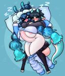 &lt;3 abdominal_bulge absurd_res anthro areola areola_slip balls big_balls big_breasts big_butt big_penis big_tail blue_(limebreaker) blue_body blue_hair blush bottomwear breasts bulge butt clothed clothing clothing_lift cuddling dragon duo eyes_closed facial_markings female female_penetrated genital_outline genitals gynomorph gynomorph/female gynomorph_penetrating gynomorph_penetrating_female hair head_markings hi_res huge_balls huge_breasts huge_penis humanoid intersex intersex/female intersex_penetrating intersex_penetrating_female limebreaker long_hair lying markings motion_lines multicolored_body on_side pants penetration penis penis_outline sex shirt shirt_lift sleep_sex sleeping smile sound_effects tail thick_thighs topwear unknown_character unknown_species vowelless vowelless_sound_effect white_body zzz