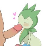 &lt;3 ambiguous_gender ambiguous_penetrated azuo balls blush bodily_fluids duo eyes_closed fellatio generation_3_pokemon genitals green_body hi_res human human_on_humanoid human_penetrating human_penetrating_humanoid humanoid humanoid_genitalia humanoid_penetrated humanoid_penis interspecies male male/ambiguous male_penetrating male_penetrating_ambiguous mammal nintendo oral penetration penile penis pokemon pokemon_(species) pokephilia roselia saliva saliva_on_penis sex shallow_penetration simple_background size_difference white_background