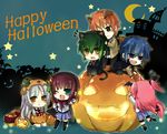  3girls angel_beats! animal_ears bad_id bad_pixiv_id cat_ears chibi dog_ears halloween happy_halloween hinata_(angel_beats!) jack-o'-lantern multiple_boys multiple_girls naoi_ayato otonashi_(angel_beats!) pumpkin school_uniform tenshi_(angel_beats!) vampire yasume yui_(angel_beats!) yuri_(angel_beats!) 