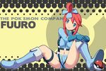  blue_eyes blue_footwear boots fuuro_(pokemon) gloves gym_leader makoto_daikichi poke_ball poke_ball_(generic) pokemon pokemon_(game) pokemon_bw short_hair solo spread_legs unzipped 