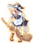  bad_id bad_pixiv_id bent_over blonde_hair bow braid broom hair_bow hand_on_hip hat kirisame_marisa kosuzume long_hair one_eye_closed solo star touhou witch_hat yellow_eyes 