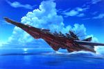  cloud fushigi_no_umi_no_nadia highres nadia nautilus new_nautilus ocean sky space_craft spacecraft submarine wallpaper water 
