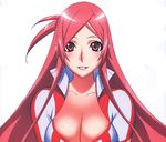  1403x1200 breasts dragonaut highres huge_breasts pink_hair toa wallpaper 