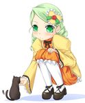  buresu cat green_hair kanaria pantyhose rozen_maiden solo tail tail_wagging 