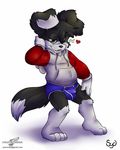  bulge canine cub male mammal one_eye_closed roni solo underwear wink wolfblade young 