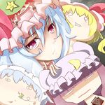  :t aaii blonde_hair blue_hair bow braid chibi flandre_scarlet hair_bow hat hong_meiling izayoi_sakuya long_hair maid_headdress multiple_girls open_mouth patchouli_knowledge pout purple_hair red_eyes red_hair remilia_scarlet short_hair silver_hair touhou twin_braids 