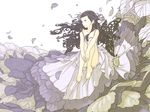  dress leaves long_hair miyama_fugin original 