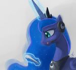  blue_eyes blue_hair controller crown equine female feral friendship_is_magic hair headset horn horse magic mammal moon my_little_pony necklace plain_background pony princess_luna_(mlp) raikoh-illust raikoh14 solo tongue video_games white_background winged_unicorn wings 