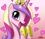  &hearts; amethyst blush crown equine female feral friendship_is_magic gradient_background hair horn horse hotn john_joseco looking_at_viewer mammal multi-colored_hair my_little_pony pony princess princess_cadance_(mlp) princess_cadence_(mlp) purple_eyes royalty simple_background smile tiara unicorn winged_unicorn wings 