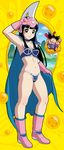  1girl absurdres armor bikini chi-chi_(dragon_ball) chichi dragon_ball dragonball highres hime_cut smile solo son_goku son_gokuu swimsuit 