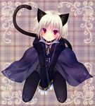  animal_ears bad_id bad_pixiv_id brown_eyes cat_ears fantasy_earth_zero male_focus minatosaiga solo tail white_hair 