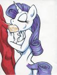 anthrofied big_macintosh_(mlp) big_penis breasts cleavage clothed clothing duo equine female friendship_is_magic horn horse king-cheetah male mammal my_little_pony nipples oral penis pony rarity_(mlp) sex straight unicorn 
