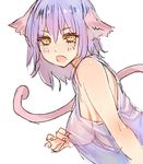 animal_ears breasts c.cu cat_ears cat_tail medium_breasts original see-through solo tail 