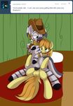  big_penis braeburn_(mlp) cutie_mark ear_piercing equine female feral feral_on_feral friendship_is_magic hat horse horsecock kloudmutt male mammal my_little_pony penetration penis piercing pony sex straight vaginal vaginal_penetration zebra zecora_(mlp) 