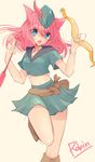  arrow big_breasts blue_eyes bow breasts canine female fox hair heart_shape looking_at_viewer no._108 red red_hair robin robin_hood smile solo 