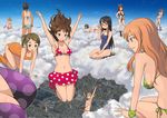  bikini cleavage hashi megane swimsuits tan_lines 