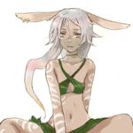  animal_ears artist_request bodypaint bunny_ears elementalist final_fantasy final_fantasy_tactics_a2 final_fantasy_tactics_advance lowres oekaki solo viera 